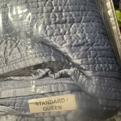 Bead Spread Queen Size Blue Color Like New