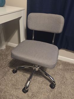 Gray Fabric Adjustable Computer Chair
