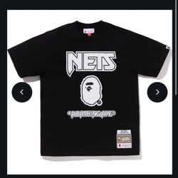BAPE X M&N NBA - NEW JERSEY NETS TEE MENS