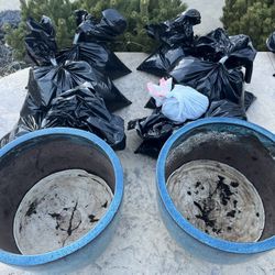 2 Large Ceramic Pots