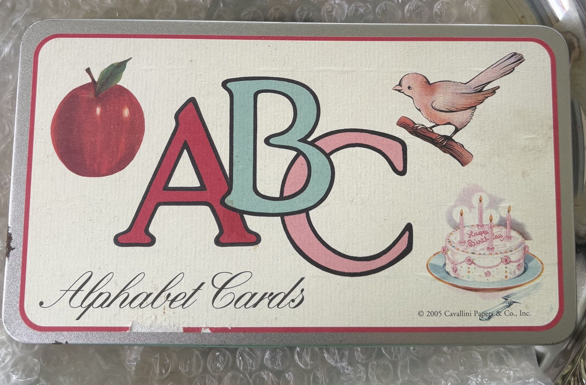 Alphabet Cards by Cavallini. Rare and Collectible.