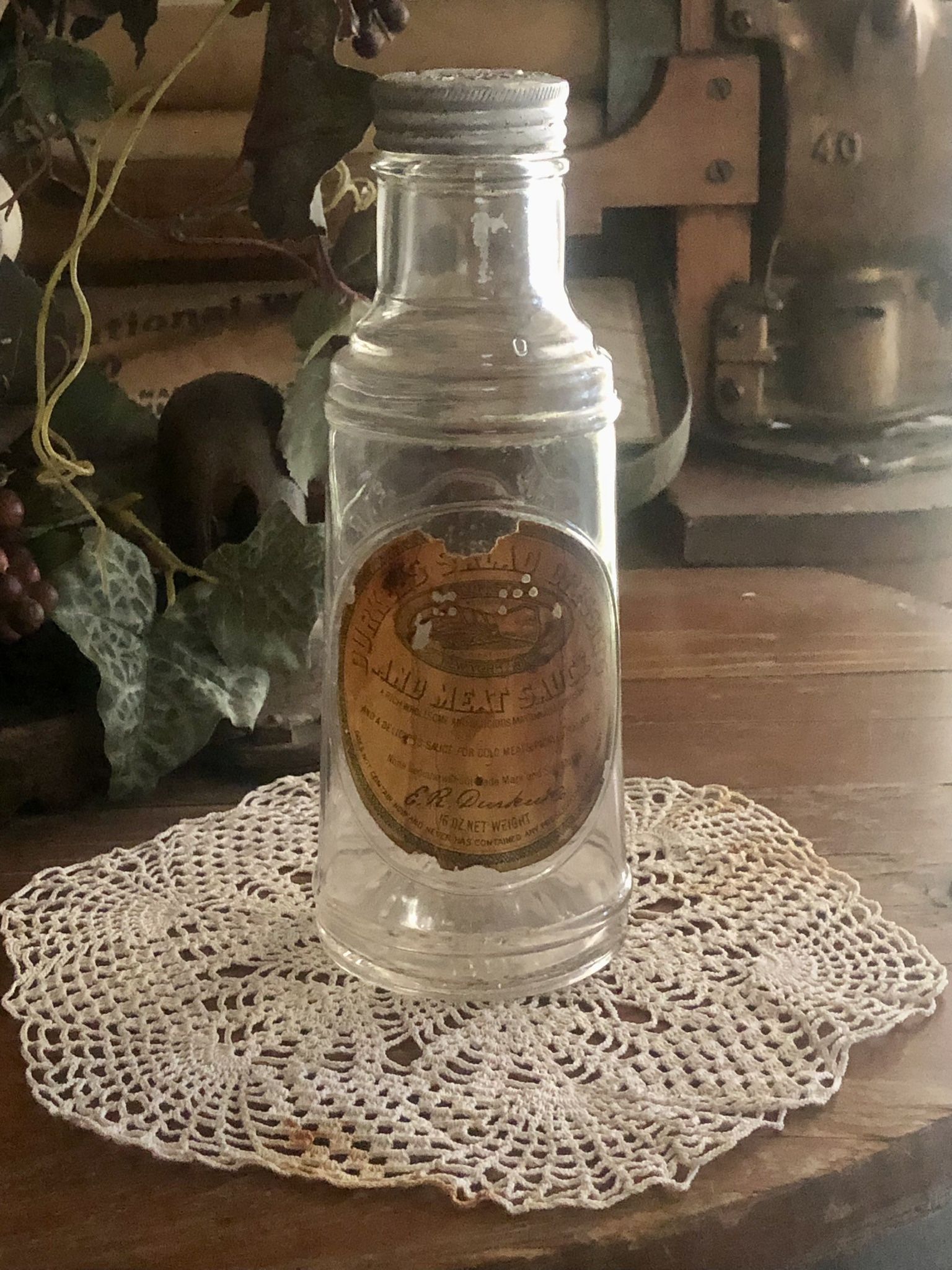 Antique DURKEE’S Salad & Meat Dressing Bottle