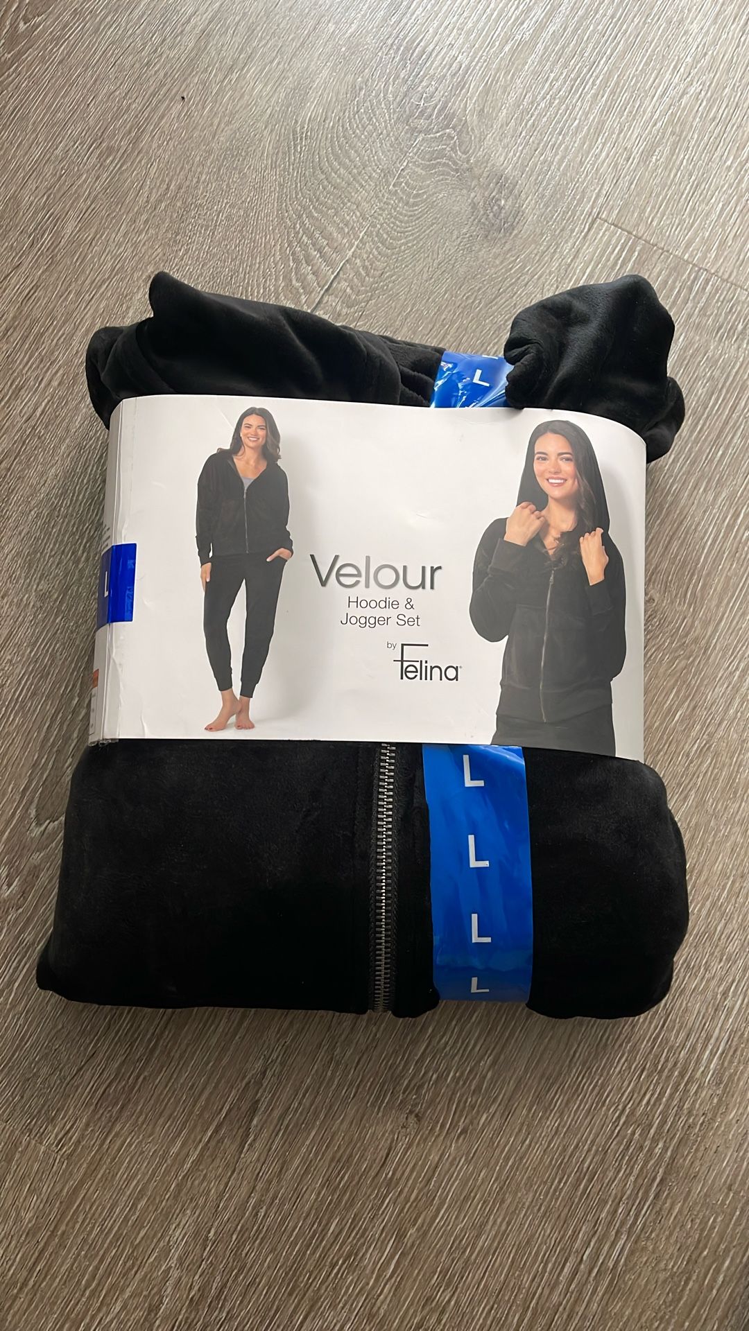 Velour Hoodie Jogger Set 