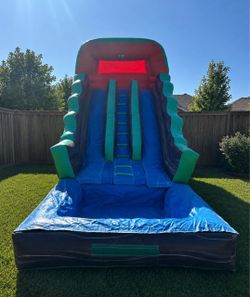 18ft dual Waterslide jumper