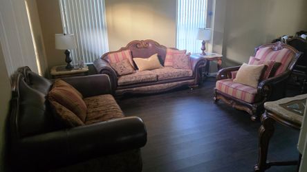 Living Room Furniture Set with End tables