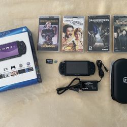 Sony PlayStation Portable Psp 3001 Black w/ 7000+ Games Saved in The 128GB Memory Card