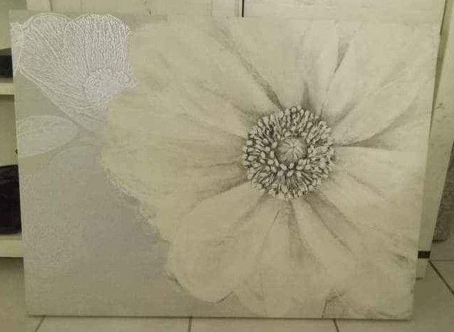 Grey Bloom Wall Decor