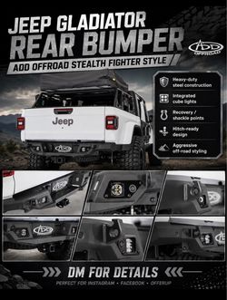 Jeep Gladiator Rear Bumper 20-26