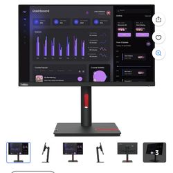 Lenovo ThinkVision T24i-30 23.8” Monitor (Adjustable Stand)
