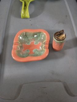 Ash Tray And Custom Lighter 