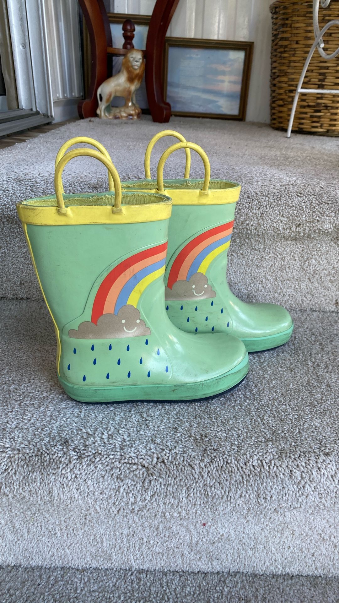 Girl Boots Sz. 10. Waterproof Rain 