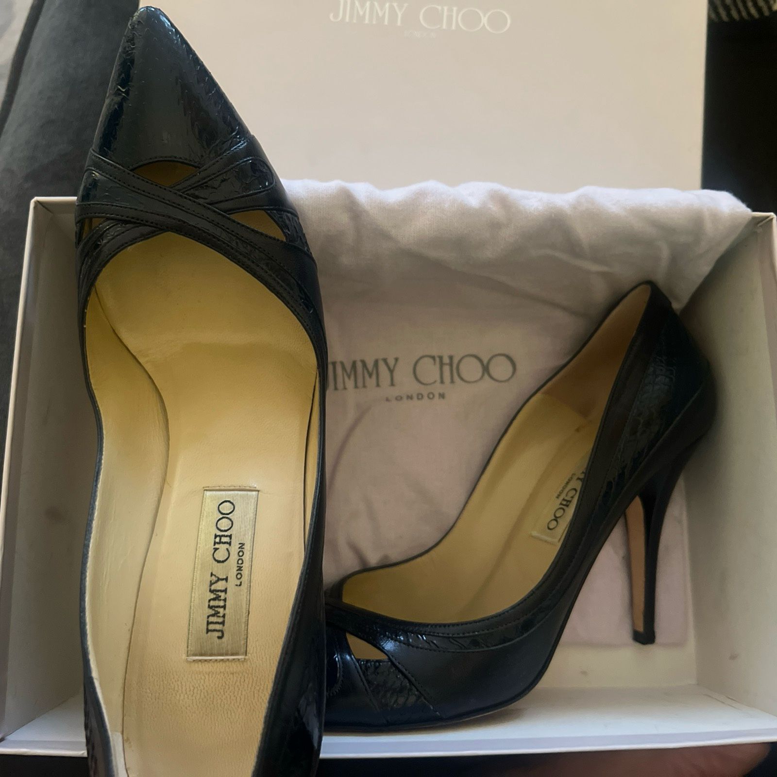 Jimmy Choo Navy Heels 40
