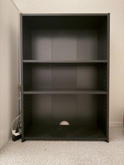 Black 3- Tier Open Shelf