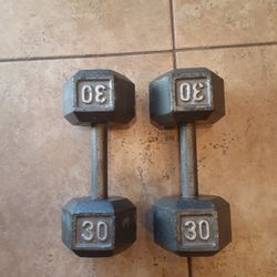 Hex Dumbbells 30lb Set