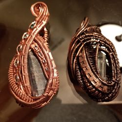 Wire wrapped Crystal Pendants