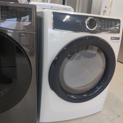 New Electrolux - 8.0 Cu. Ft. Stackable Electric Dryer with Steam and Balanced Dry - White