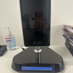 Facial Recognition and Temperature Sensor Reception Monitor