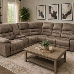 Gorgeous 3 piece power reclining sectional - Ashley