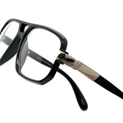 Sunglasses Square Frame Aviator Style Gold Street Eye Wear Driving Clear Lens