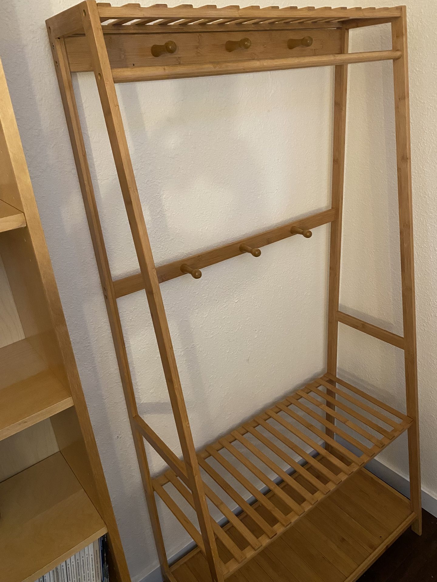 Bamboo Hanging Rack 👚 Clothes 🌱 Plants