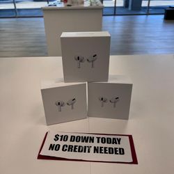 Appel Airpods Pro Bluetooth Earbuds - $10 DOWN Today - NO Credit Payment Plan Options