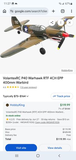 Brand new rc Airplane super fast fun RTF only 3 left