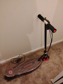 Razor scooter, red and black