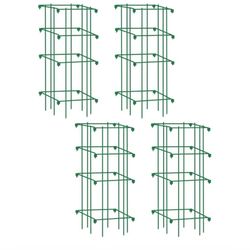 Heavy Duty Gardeners Supply Company Heavy Gauge Powder Coated Tomato Cages (4)
