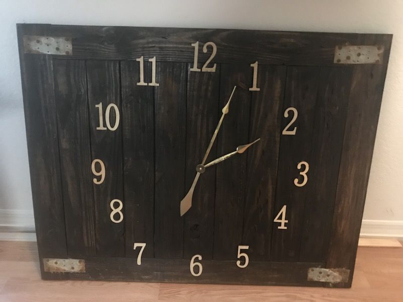 Vintage Hand made one of the kind clock.