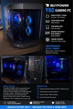 iBUYPOWER Y60 Gaming Desktop PC