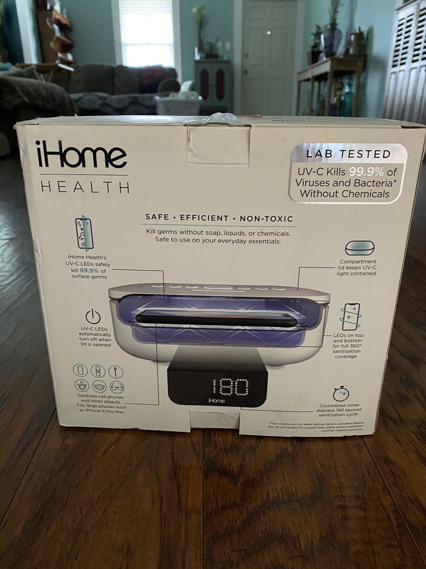 ihome health UVC-Pro Sanitizer And Bluetooth Speaker