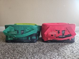 Original Trader Joe's Red and Green Mini Insulated Tote Bags