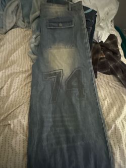 74 jeans with bullseye logo