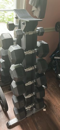 Dumbbell Set With Vertical Rack 
