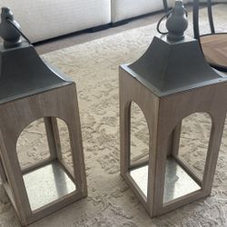 Two Farmhouse Style Lanterns 