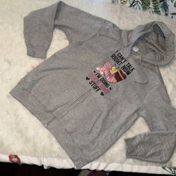 Port & Company “ I Can’t Talk Right Now I Am Busy Doing Dance Aunt Stuff “ Zip Up Hoodie Jacket NWOT