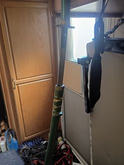 Sword with wooden handle and Sword holder