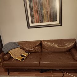 Stylish Leather Couch 