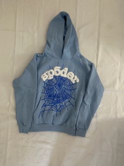 Baby blue sp5der hoodie
