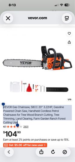 Gas powered chainsaw (new)