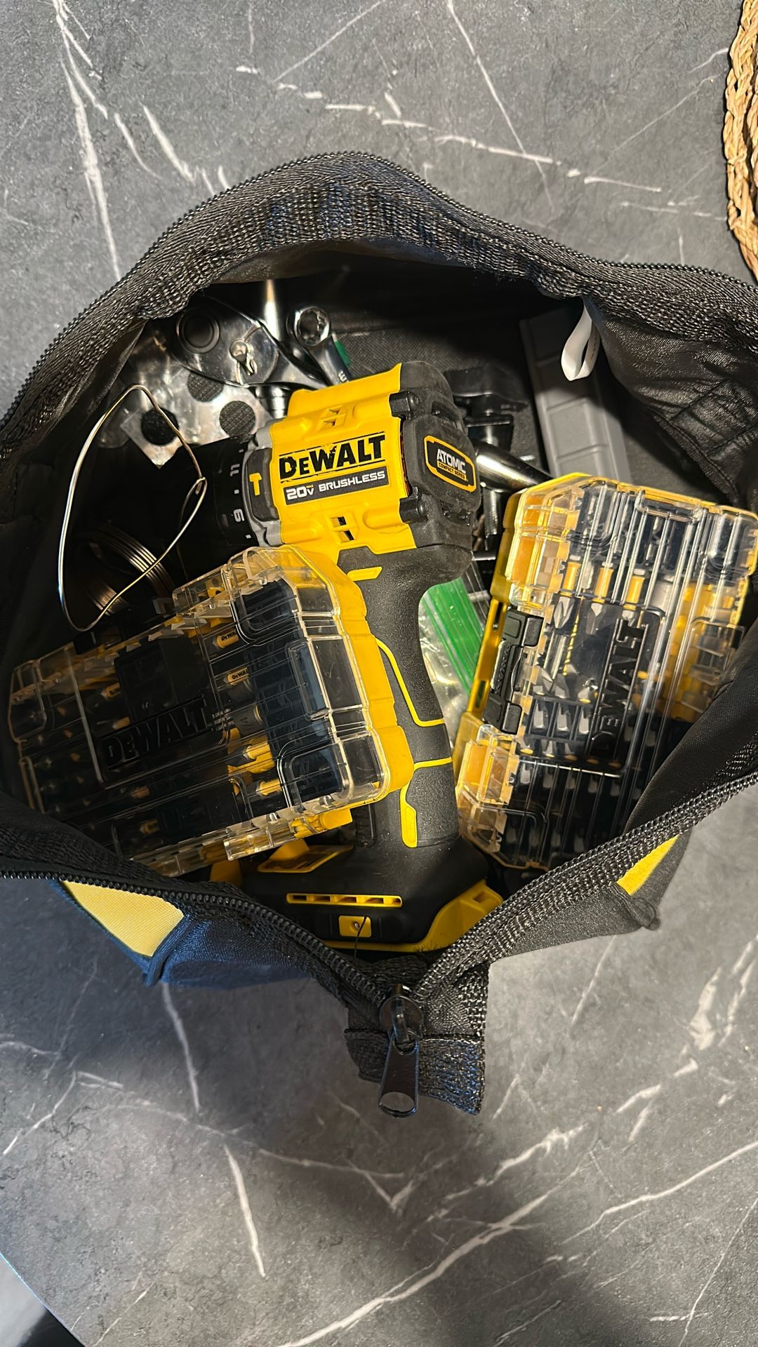 Dewalt Drill and Attachments With Other Tools