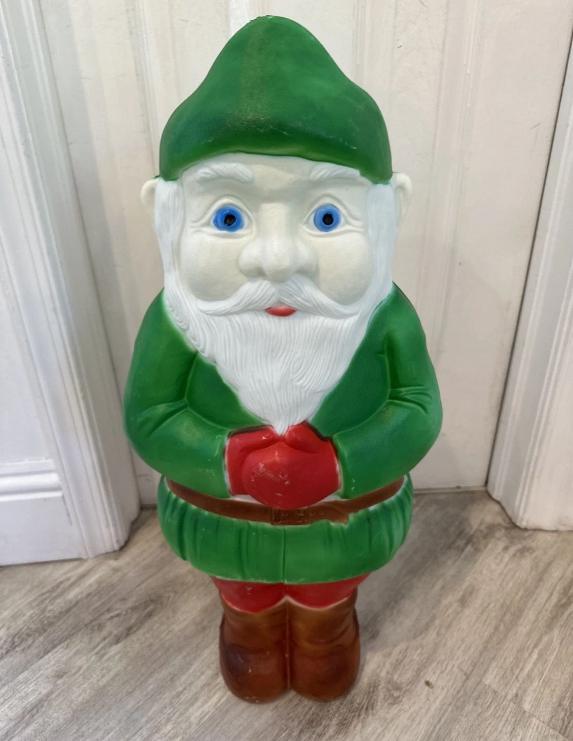 Vintage 28" Don Featherstone Christmas Elf Blow Mold 1990 Needs Light Bulb