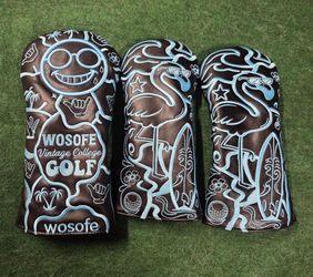 Wosofe Golf Head Covers Set of 3, Driver & 2 Fairway Woods