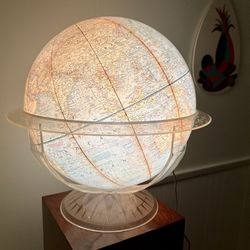 Vintage 16" National Geographic Illuminated Globe