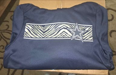 Dallas Cowboys Navy Zubaz Hoodie