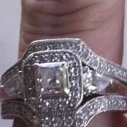 2 Carat Total Weight Diamond Wedding Set