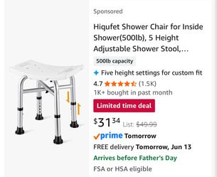 Shower chair $10