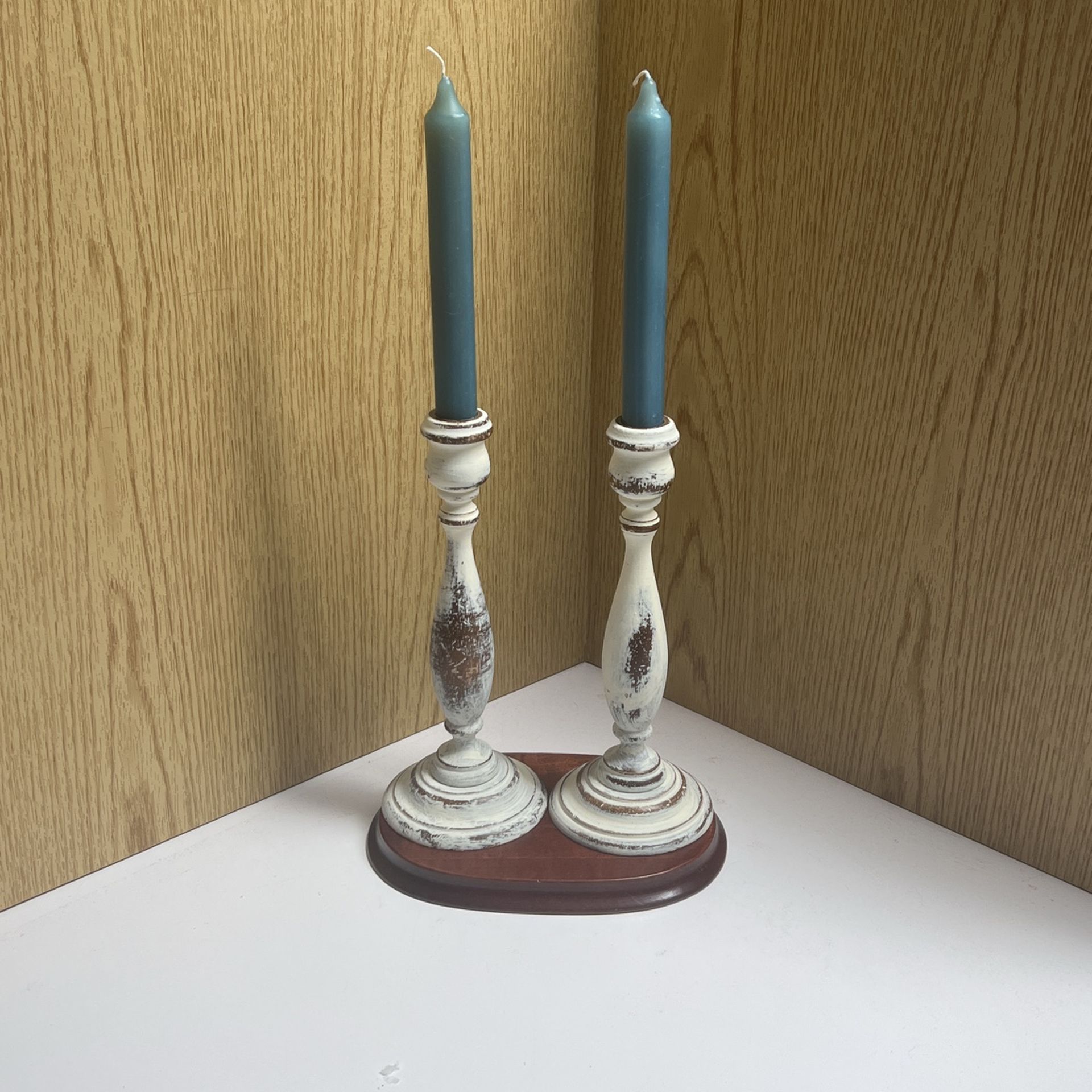 Hand Turned Wooden Candle Sticks