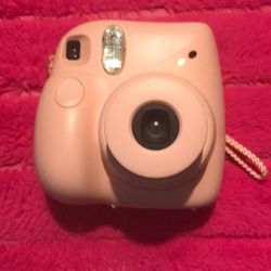 Pink Polaroid Camera 