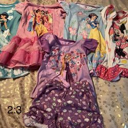 Girls Disney Store Pajamas Princess Minnie Mouse